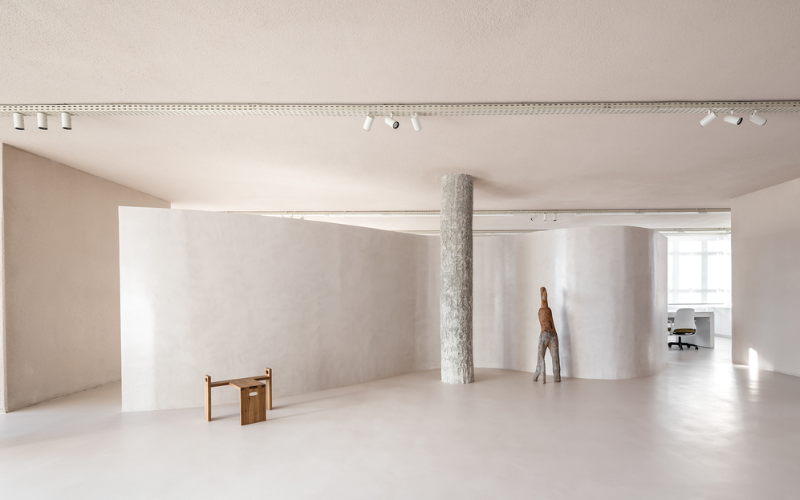 Sử dụng vách ngăn thấp trong không gian mở