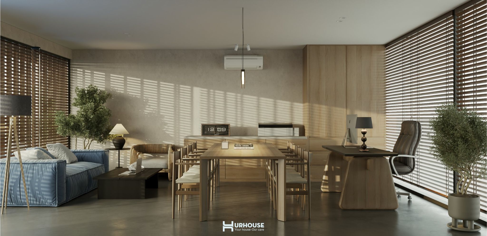 Một bản vẽ thiết kế nội thất 3d