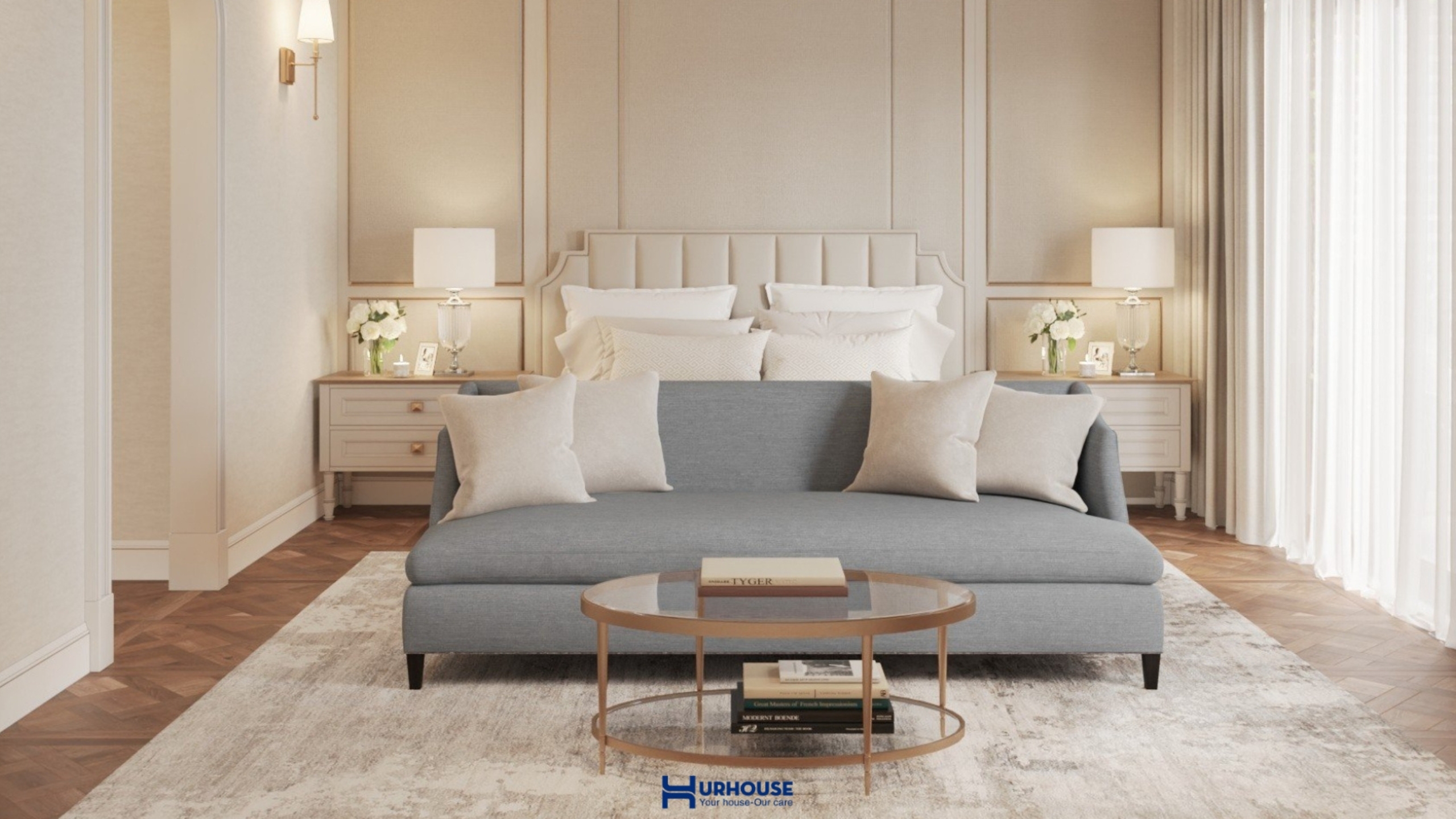 phòng ngủ master do urhouse thực hiện tại senturia