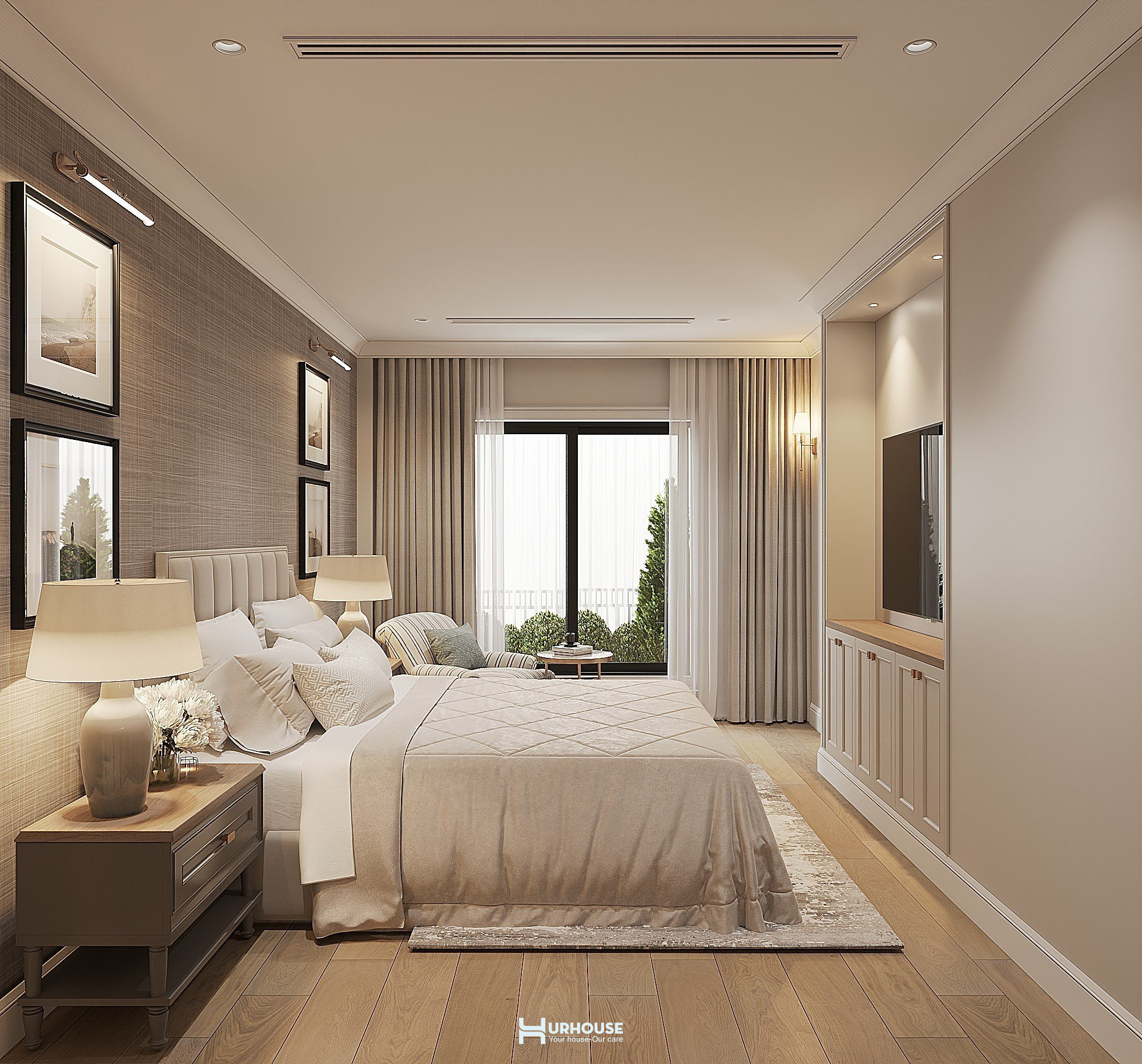 Thiết kế không gian phòng ngủ 2