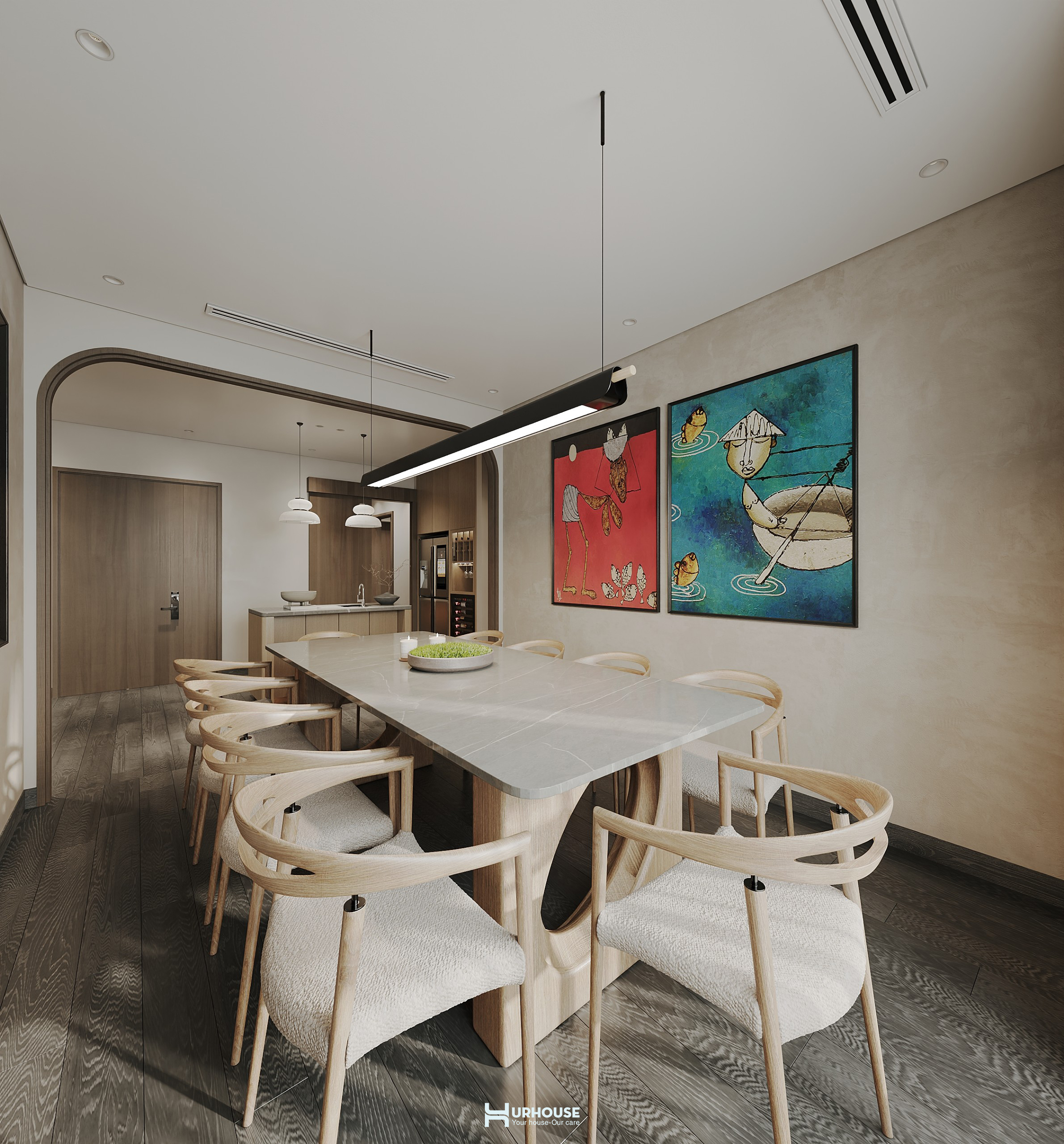 3. Dining room 1 copy URHOUSE Studios - Your house - Our Care