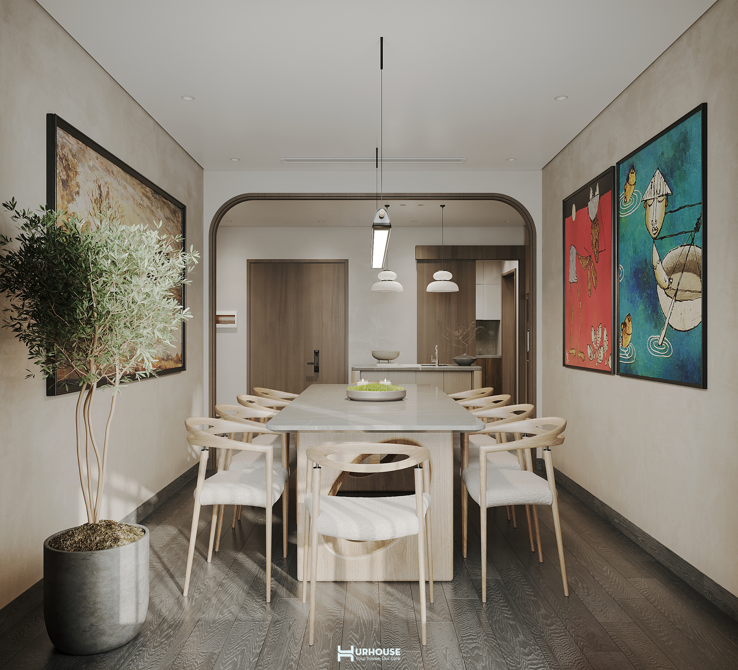 khu vực phòng ăn