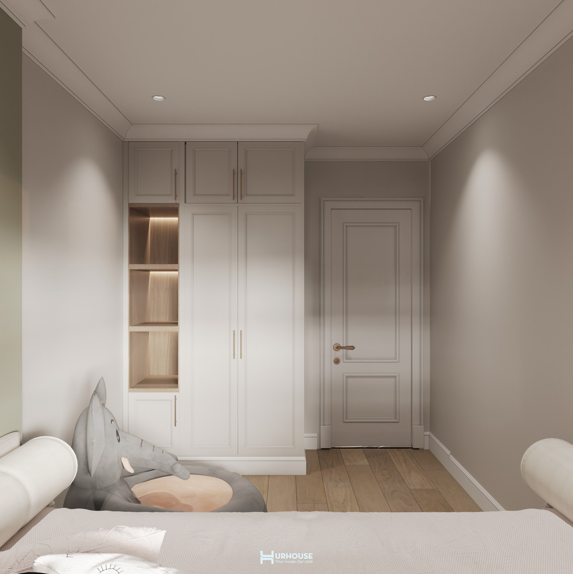 thiết kế không gian phòng ngủ nhỏ 