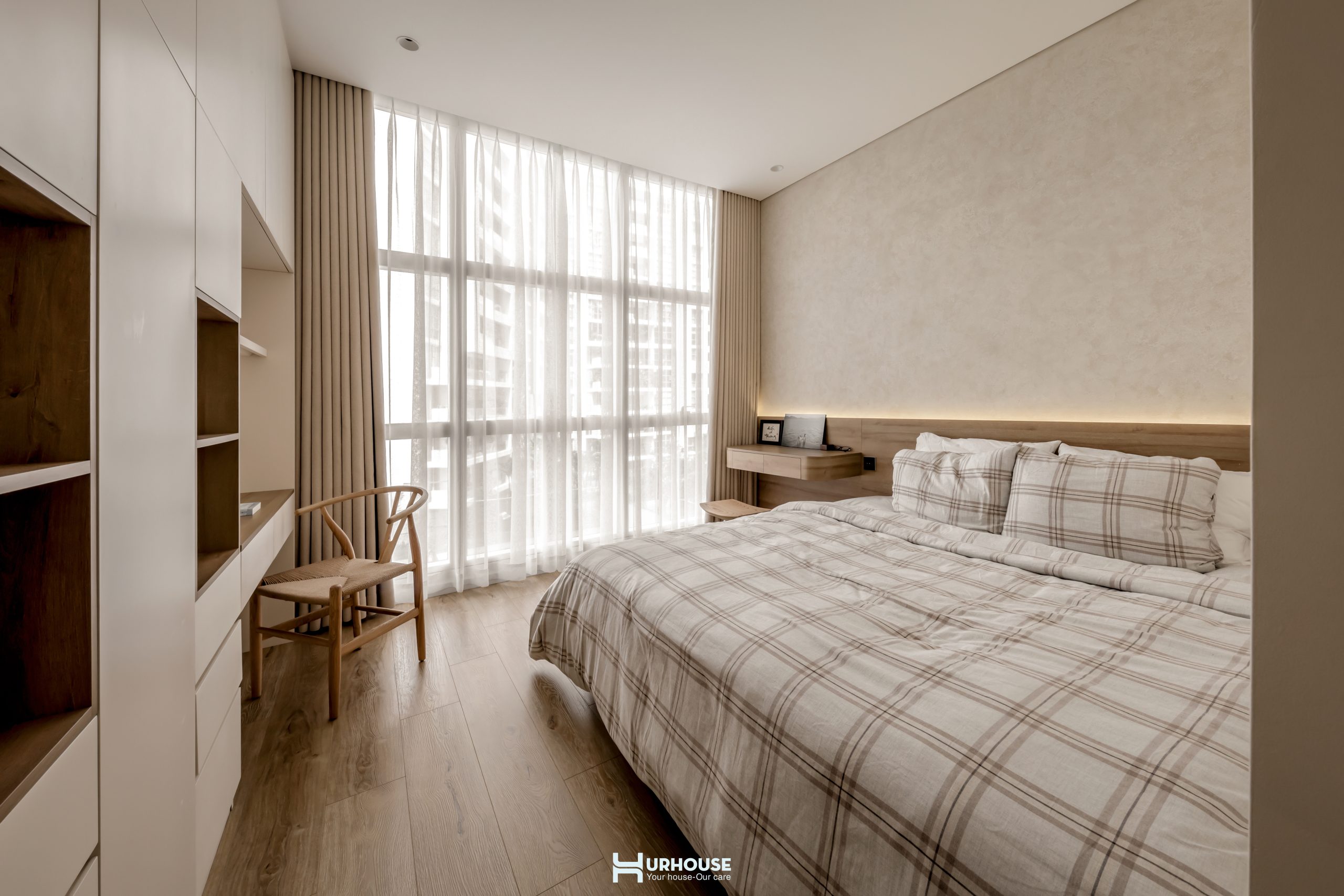 Phòng ngủ cho phong cách japandi 