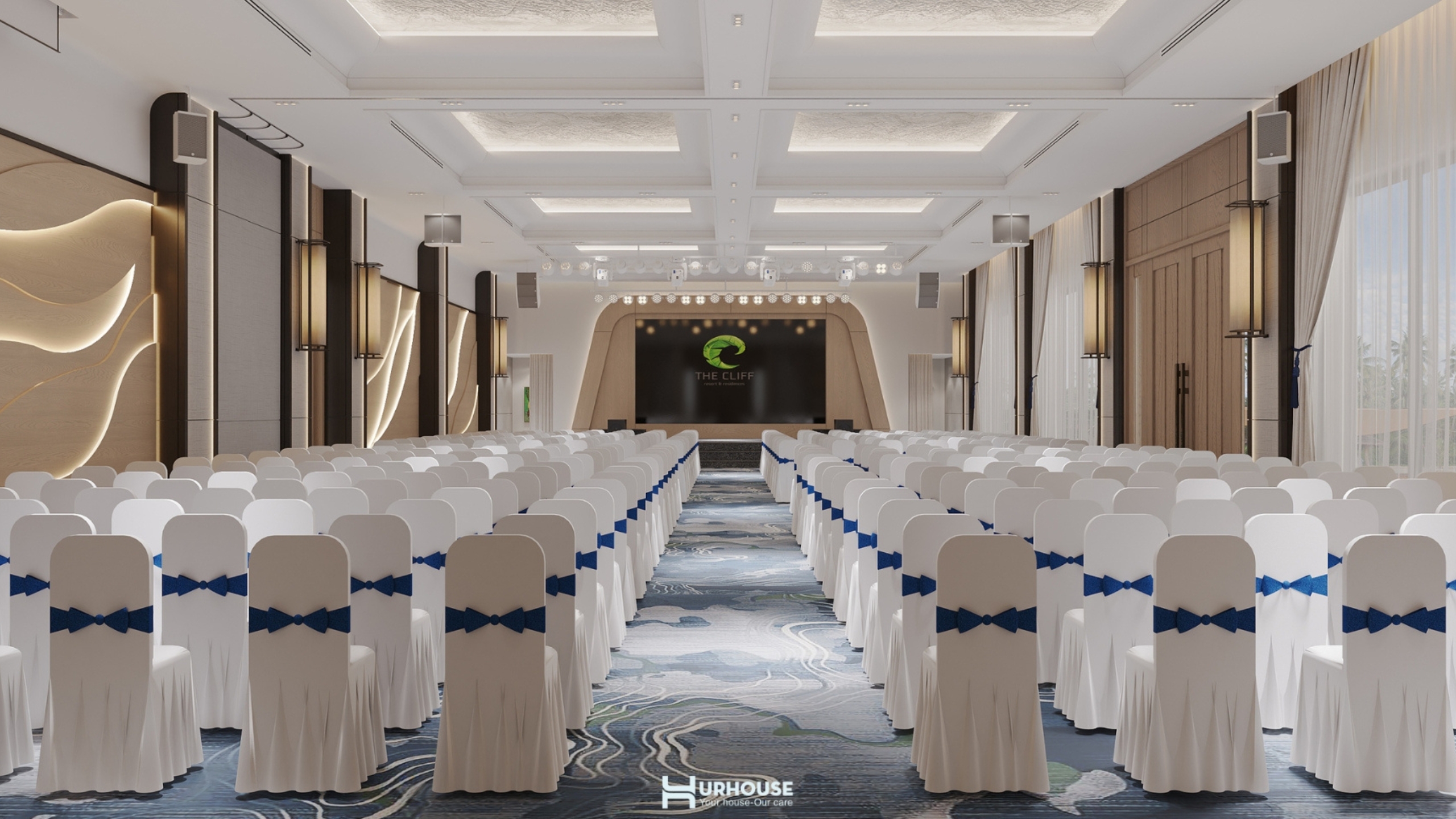 Dự án thiết kế nội thất hội nghị the cliff