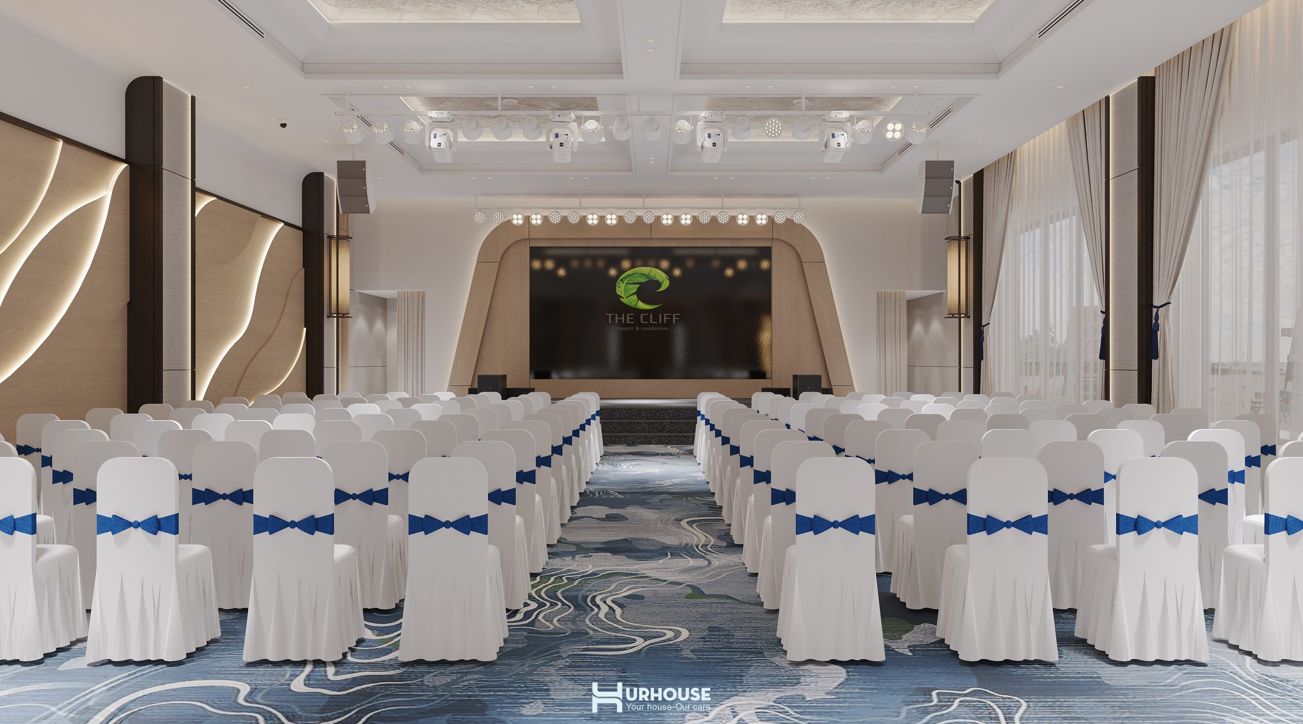 Không gian nội thất tại hội nghị 