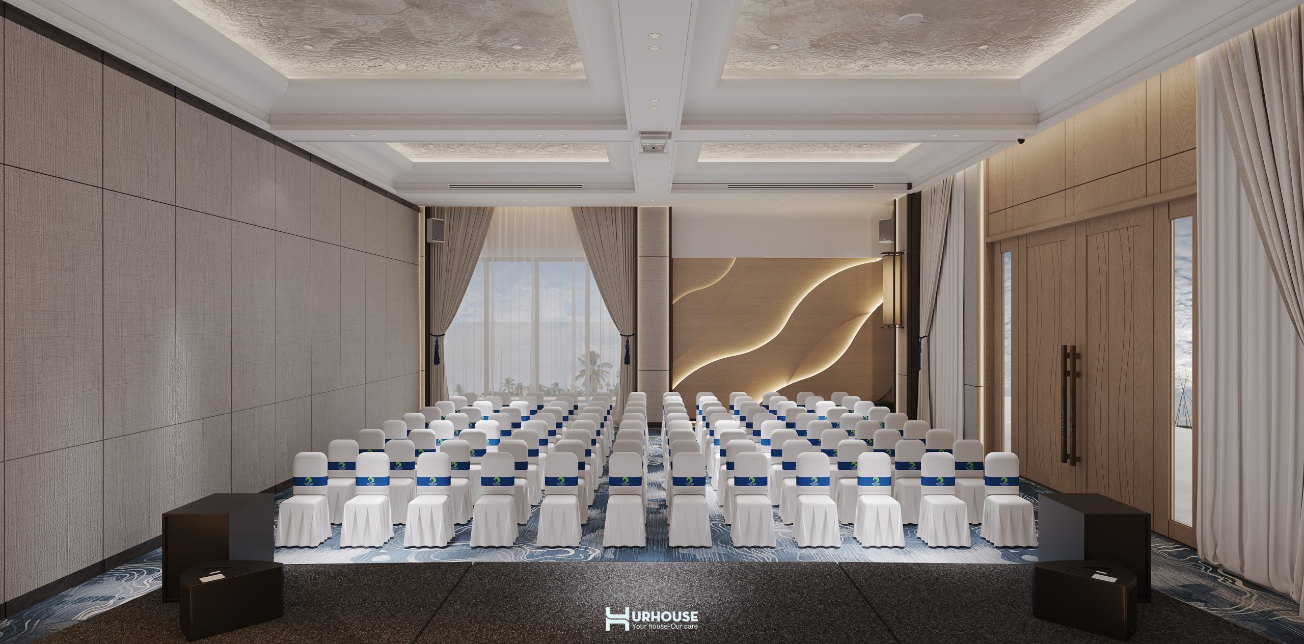 Vật liệu thiết kế nội thất hội nghị 