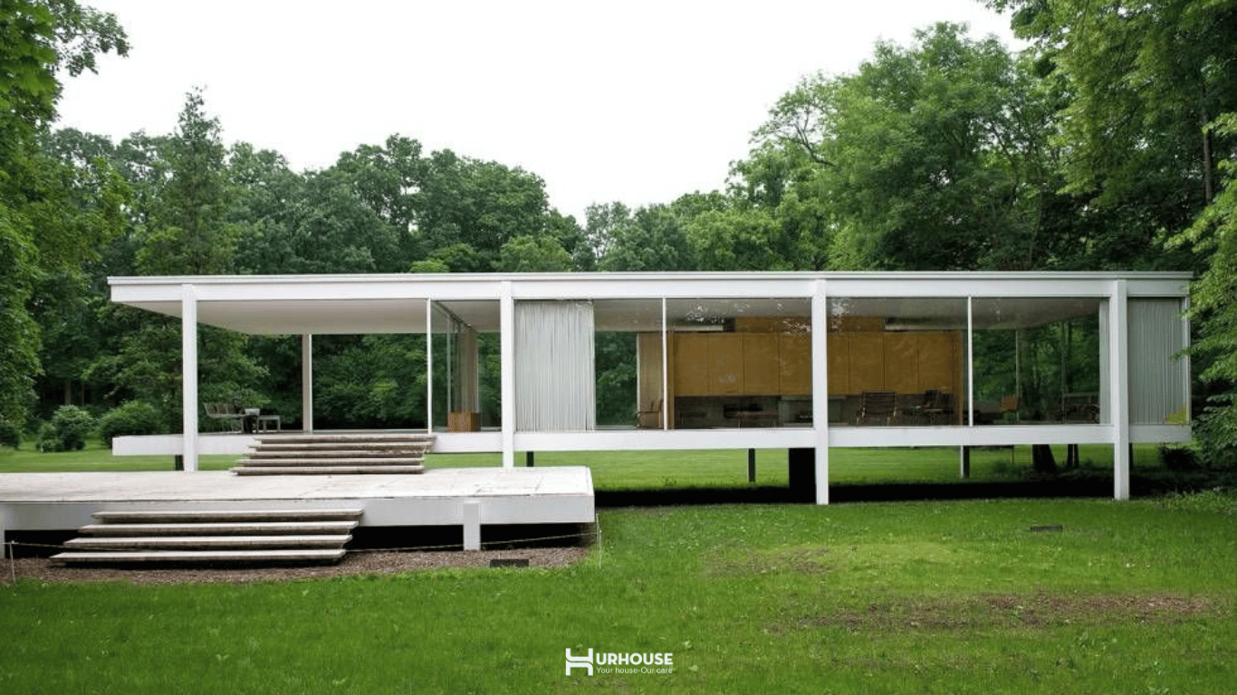 Farnsworth House - Tác phẩm tiêu biều mang đậm phong cách Mid Century