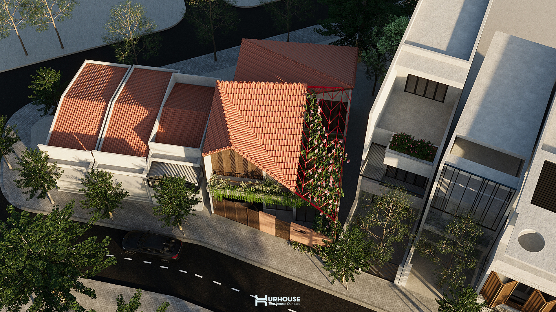 mái ngói dự án nhà vườn buôn ma thuột 