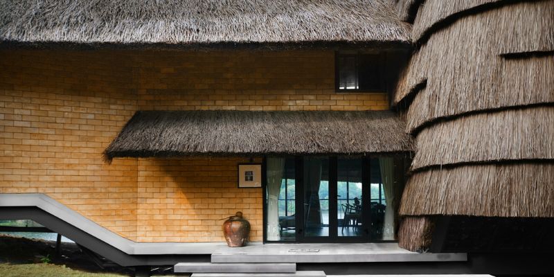 kết hợp vật liệu địa phương trong kiến trúc nhà vườn