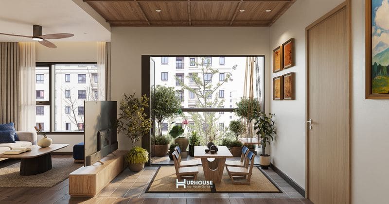 Ngôi nhà kiểu Nhật không gian sống tĩnh lặng giữa thị thành