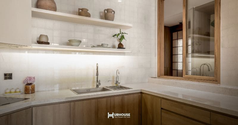 Bếp Japandi nét duyên thầm của sự tối giản và tiện nghi trong không gian sống 5 Bếp Japandi nét duyên thầm của sự tối giản và tiện nghi trong không gian sống