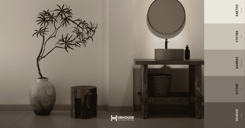 Kỹ thuật phối màu trong từng không gian mang đậm phong cách Japandi 