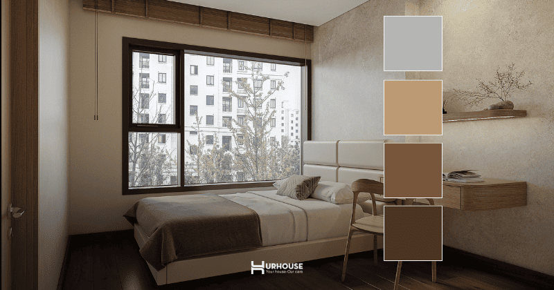 Kỹ thuật phối màu trong từng không gian mang đậm phong cách Japandi 