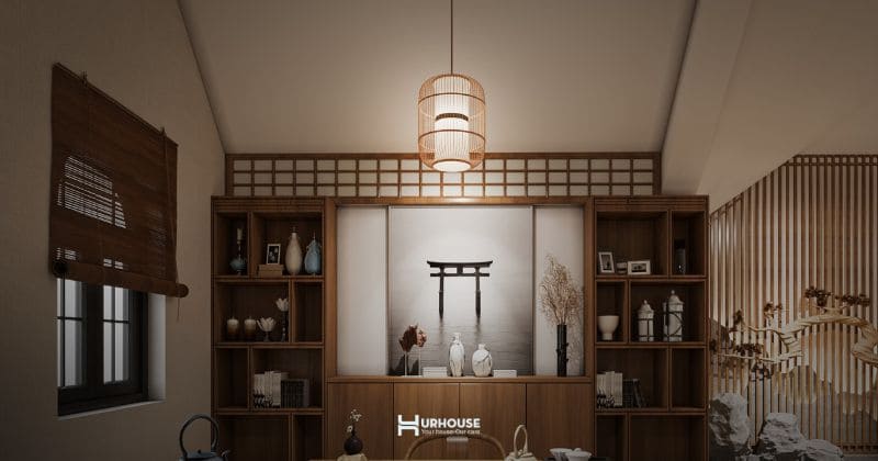 Mây tre đan trong thiết kế nội thất điểm nhấn tinh tế cho không gian Japandi hiện đại