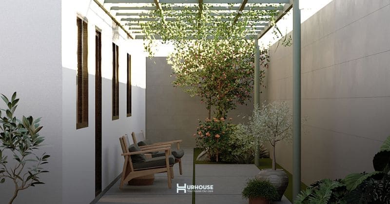 Phong thuỷ biệt thự vườn theo hướng nguyên lý nạp khí lành