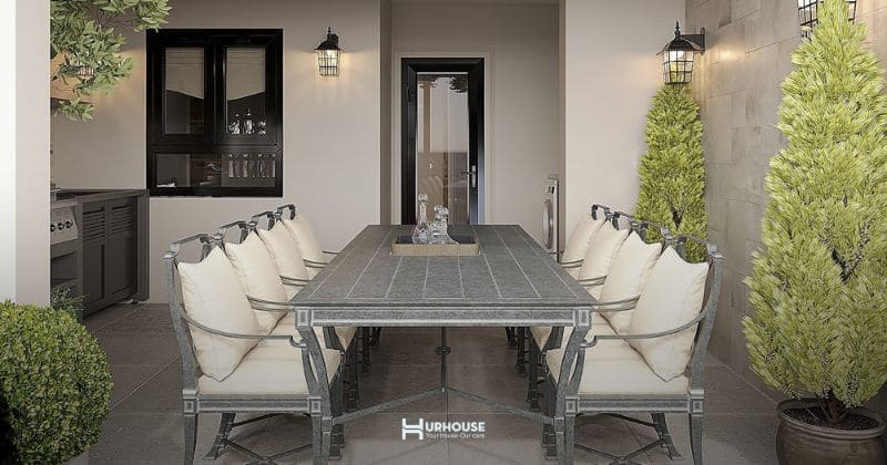 Bố cục mặt bằng công năng trong phong thuỷ thiết kế biệt thự vườn