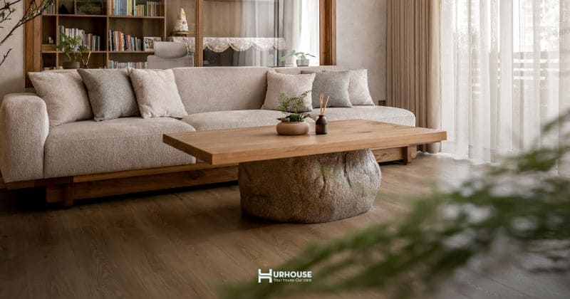 Giải mã vật liệu phong cách Japandi gỗ, đá và vẻ đẹp tự nhiên hòa quyện trong từng thiết kế
