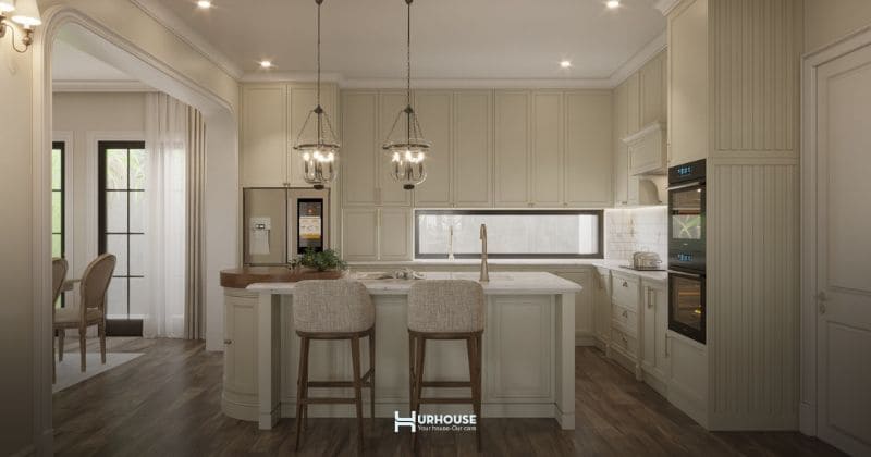 Bố trí ánh sáng trong biệt thự vườn giúp không gian ấm áp thoải mái