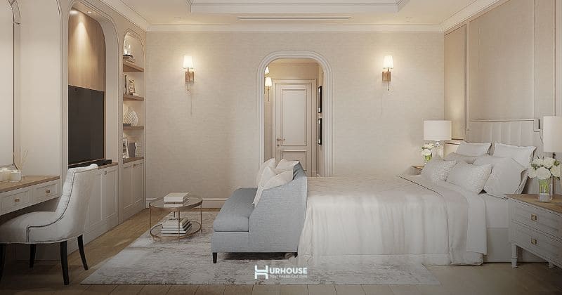 Bố trí ánh sáng trong biệt thự vườn giúp không gian ấm áp thoải mái