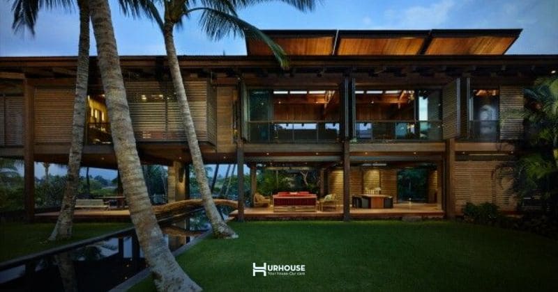 Biệt thự ven sông với thiết kế nội thất mở hài hòa thiên nhiên