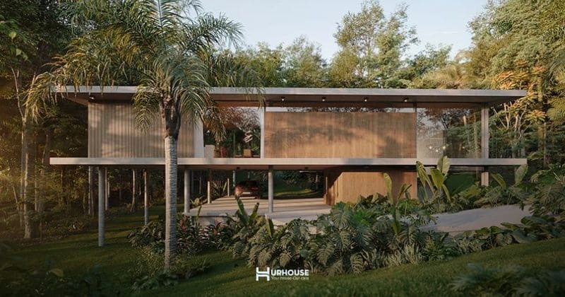 Biệt thự ven sông với thiết kế nội thất mở hài hòa thiên nhiên