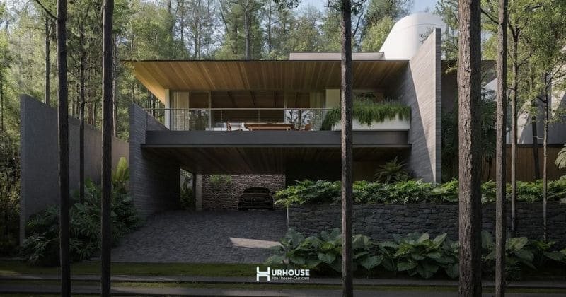 Biệt thự ven sông với thiết kế nội thất mở hài hòa thiên nhiên