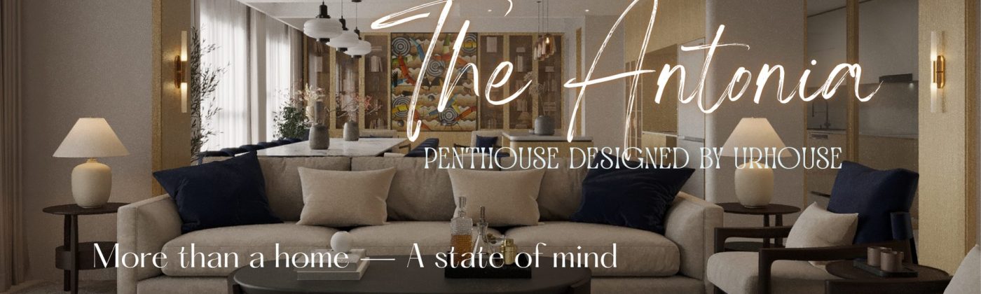 Không gian penthouse The Antonia mang phong cách Light Academia, thiết kế bởi URHOUSE