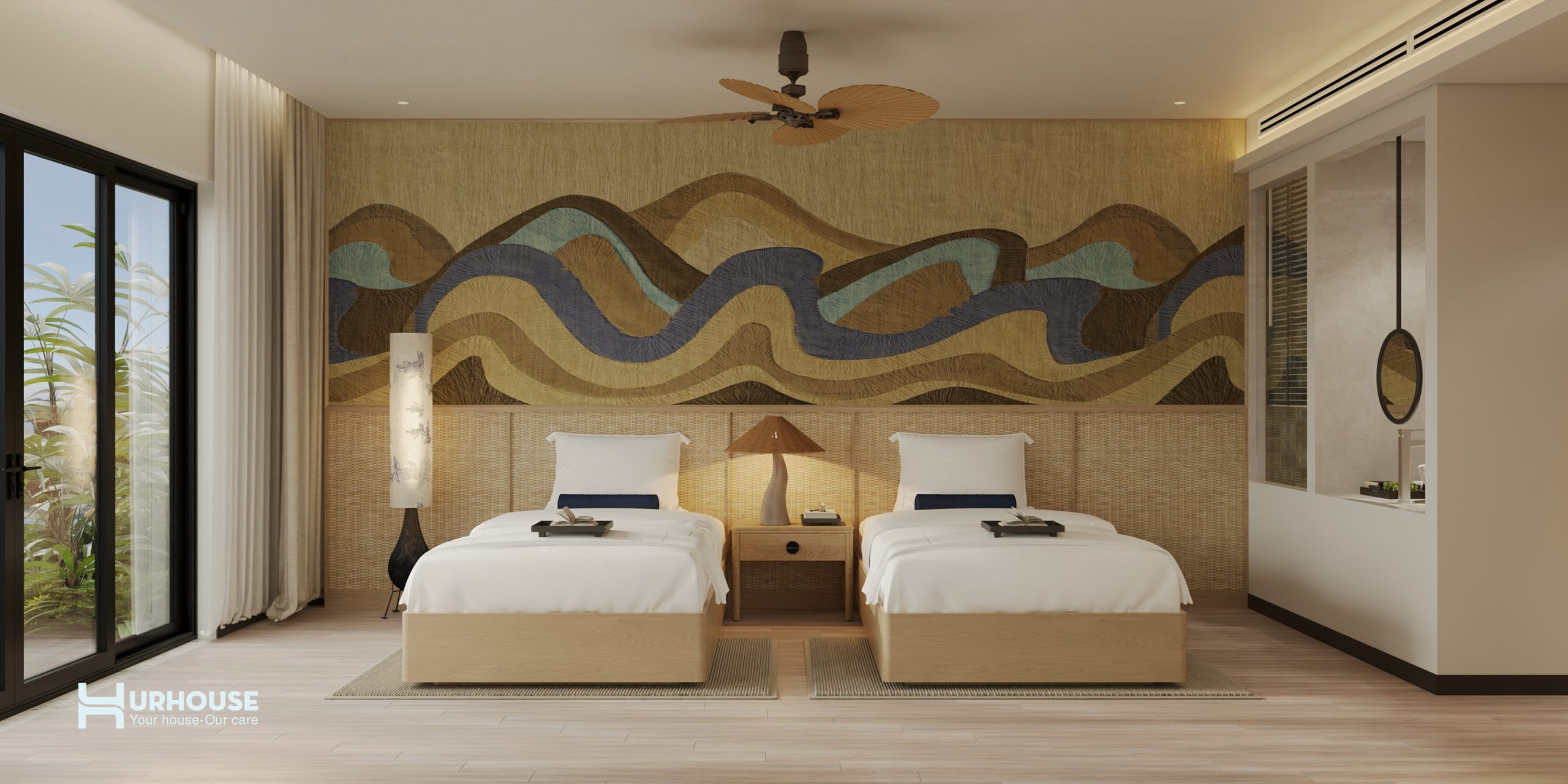 THIẾT KẾ VILLA NGHỈ DƯỠNG VEN BIỂN PHONG CÁCH JAPANDI NORDIC