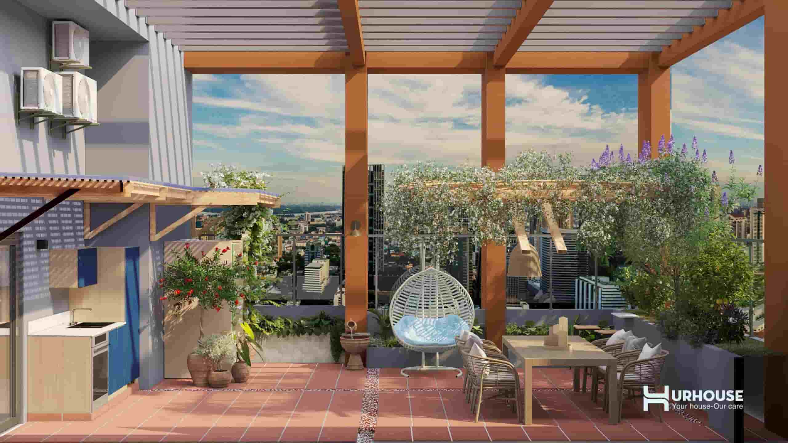 Ý TƯỞNG THIẾT KẾ SÂN VƯỜN TRONG NHÀ PHỐ VIỆT NAM NĂM 2026