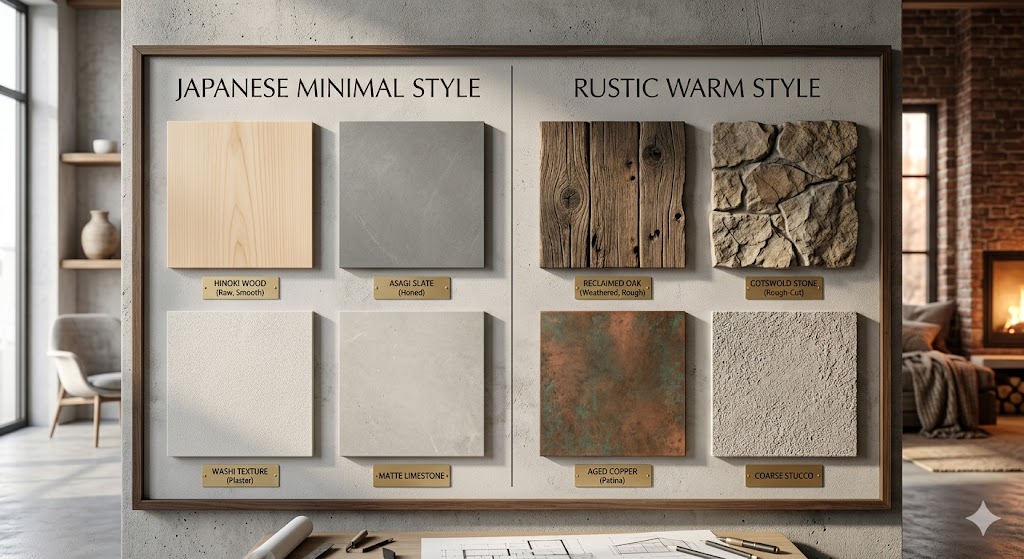 PHONG CÁCH THIẾT KẾ: 5 ĐIỂM KHÁC NHAU GIỮA WABI-SABI VÀ RUSTIC: GIỐNG NHAU BỀ MẶT KHÁC NHAU BẢN CHẤT