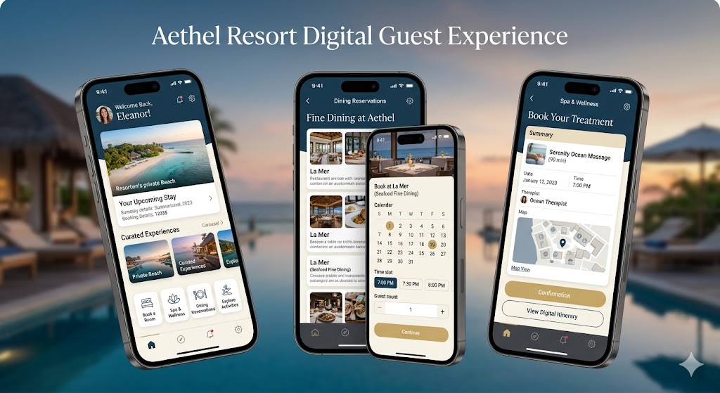 Ứng dụng mobile trong vận hành resort thông minh và cá nhân hóa dịch vụ