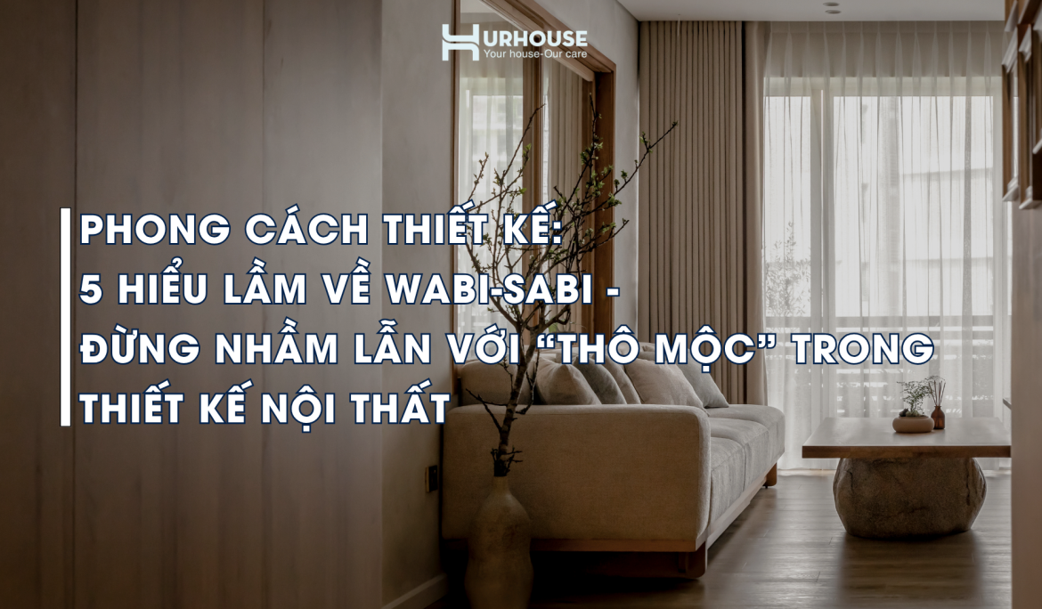 Wabi-sabi trong thiết kế nội thất không gian tối giản vật liệu tự nhiên ánh sáng nhẹ