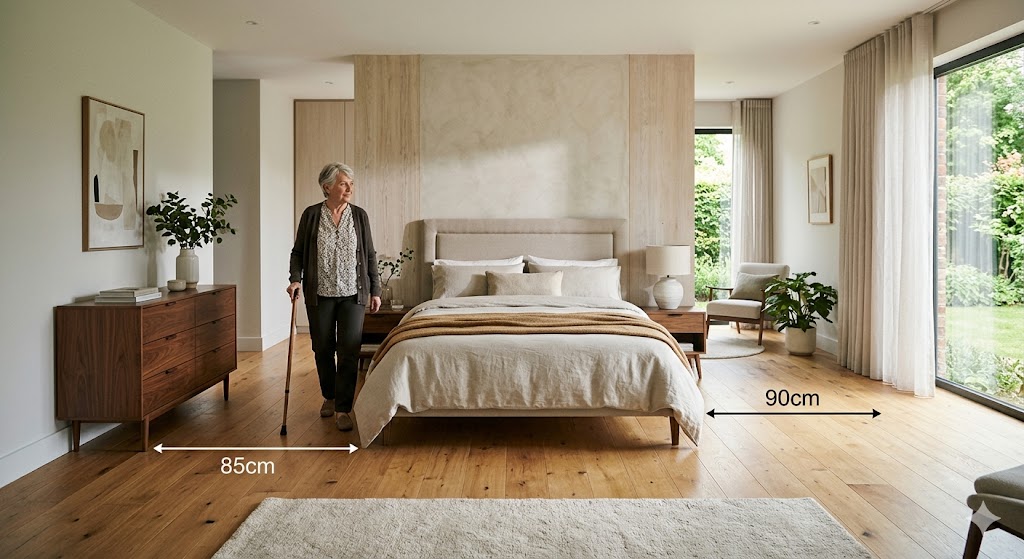 THIẾT KẾ GIƯỜNG CHO NGƯỜI CAO TUỔI: 5 TIÊU CHUẨN AN TOÀN VÀ GIÚP NGỦ NGON HƠN 4 THIẾT KẾ GIƯỜNG CHO NGƯỜI CAO TUỔI: 5 TIÊU CHUẨN AN TOÀN VÀ GIÚP NGỦ NGON HƠN