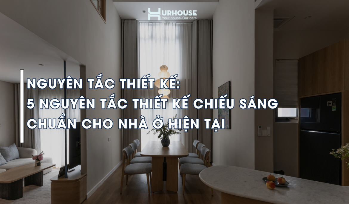 ánh sáng vàng hay trắng trong phòng khách hiện đại